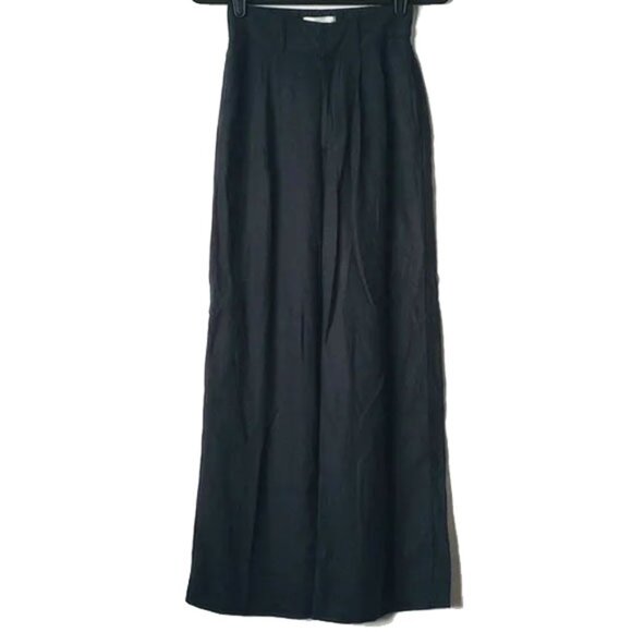 NWOT A&F Linen Sloane Tailored Blend Suit Pants XS Short XSs Black - Picture 3 of 14